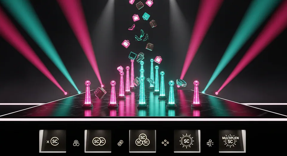 Catwalk Drop plinko game board